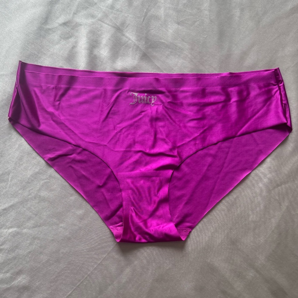 Y2K Juicy Couture Fuchsia Satin Bikini Panties (NWTO)